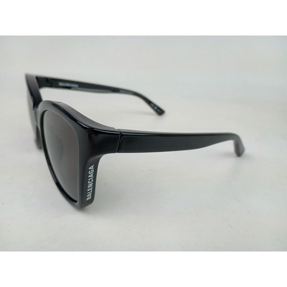 Balenciaga BB0150S 001 Black Grey 58mm Women's Butterfly Logo Sunglasses - Picture 2 of 9